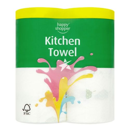 Happy Shopper Kitchen Roll Towel (2 x Rolls)