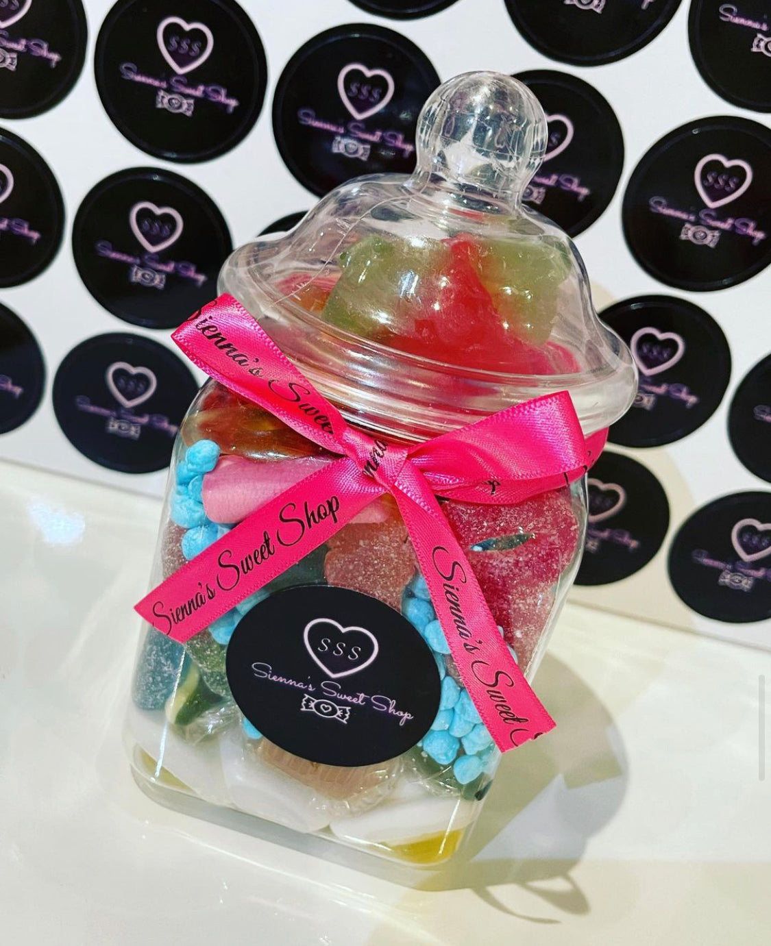 Sienna's Sweet Shop - Cute Cube Sweet Jar (350g)