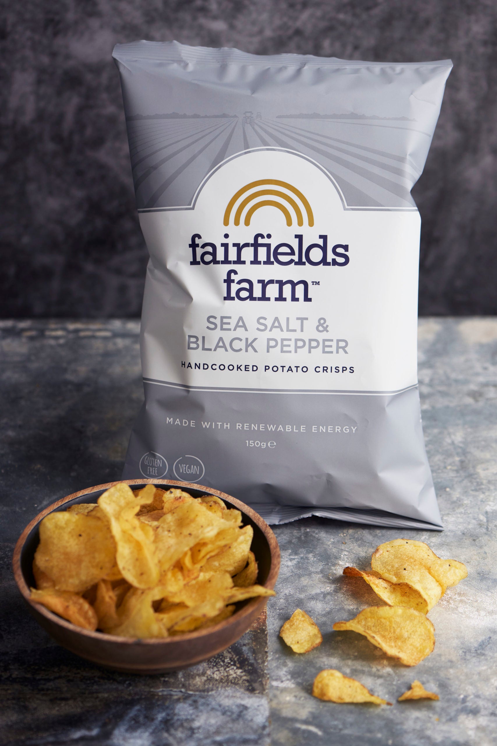 Fairfields Farm Crisps Sea Salt & Black Pepper (sharing size)
