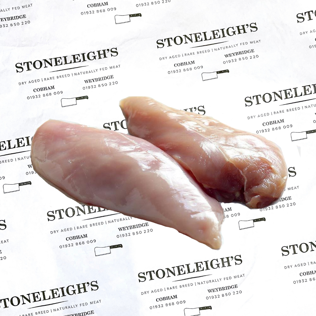 Stoneleigh's Free Range Chicken Breasts (Two x 150g, skinned & boned)