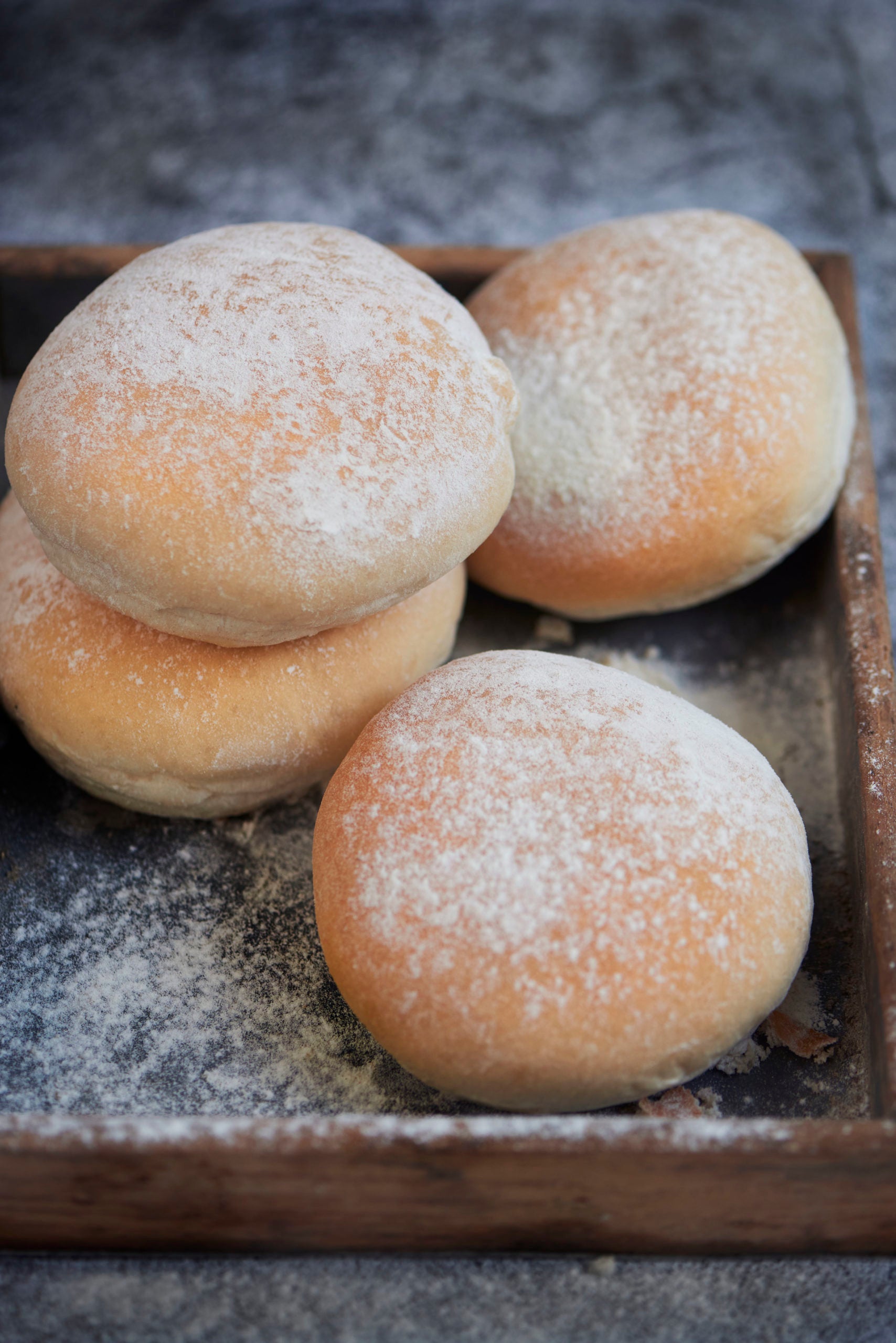 White Bap Rolls (Pack of Four)