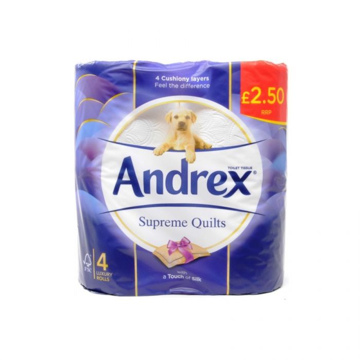 Andrex Supreme Quilts 4 Toilet Rolls