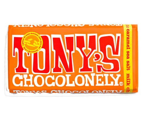 Tony's Chocolonely Milk Chocolate, Caramel & Sea Salt